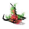 Plastic Artificial Tree Root Plants Decor DJEW-G025-08-1