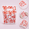 100Pcs Heart Printed Eco-Friendly Reusable Bags ABAG-SP0001-61A-B-5