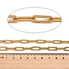 304 Stainless Steel Textured Paperclip Chains CHS-H118-09G-2