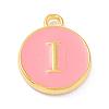 Golden Plated Alloy Enamel Charms ENAM-Q437-14I-1