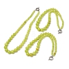 Dyed Round Natural Green Jade Graduated Beaded Necklaces GG-CBAA808-05P-F-4