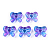 Transparent Spray Painted Glass Beads LS-GLAA-N035-025-G02-1
