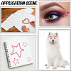 4 Sheets 4 Styles Acrylic Self Adhesive Stickers DIY-GF0014-71C-5