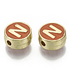 Alloy Enamel Beads ENAM-S122-028N-NR-2