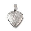 316 Stainless Steel Locket Pendants STAS-C123-02C-P-1
