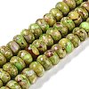 Dyed Synthetic Imperial Jasper Beads Strands G-P529-E01-A04-1