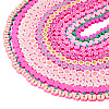 10 Strands 10 Styles Handmade Polymer Clay Bead Strands CLAY-TA0001-72B-2