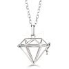 Platinum Brass Cage Pendant Necklaces PW-WG37135-38-1