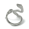 304 Stainless Steel Open Cuff Ring RJEW-L110-034P-3
