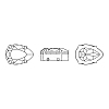Preciosa® MAXIMA Crystal Sew-On Cups LS-Y-PRC-SD14-00030-200-S-5