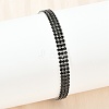 304 Stainless Steel Rhinestone Cup Chain Bracelets for Women BJEW-Z143-23P-02-3