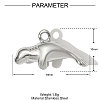 304 Stainless Steel Pendants STAS-OY001-19P-2