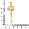 Brass Micro Pave Cubic Zirconia Big Pendants X1-KK-B147-04G-05-3