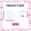 30Pcs 1-Hole Resin Shank Buttons BUTT-CY0001-25B-2