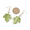 Painting Alloy Dangle Earrings EJEW-JE05740-3