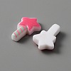Opaque Resin Cabochons RESI-WH0021-42A-1