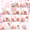 Trapezoid Paper Gift Box with Plastic Imitation Pearl Handles CON-WH0092-65B-3