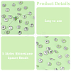 260Pcs 5 Styles Pave Disco Ball Beads RB-SC0001-21-6