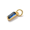 Brass Pave Cubic Zirconia Charms KK-F894-13G-01-2