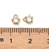 Brass Micro Pave Cubic Zirconia Pendants KK-H515-05G-3