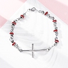 201 Stainless Steel Link Chain Bracelets BJEW-A032-01P-03-1