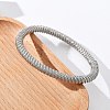 304 Stainless Steel Stretch Bangles for Women LS-BJEW-P315-02G-P-3