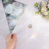 9Pcs Leaf Colorful Suncatcher Rainbow Prism Electrostatic Glass Stickers DIY-WH0409-69G-3