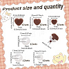 36 Sets 3 Styles Heart Flocky & Plastic Safety Craft Noses FIND-GO0002-16A-2