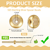 4Pcs 925 Sterling Silver Spacer Beads STER-BC0003-50G-2
