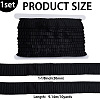 10 Yards Polyester Pleated Satin Wrinkle Ribbon OCOR-FG0002-47B-2