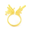 Butterfly Brass Open Cuff Ring for Women RJEW-U003-30G-3