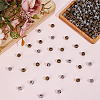 200Pcs 2 Colors Tibetan Style Alloy Beads TIBE-ME0001-15-4