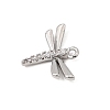 Brass Micro Pave Clear Cubic Zirconia Charms CU-CBA3D76-03P-01-2