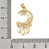 Brass Micro Pave Clear Cubic Zirconia Pendants KK-C263-26A-G-3