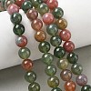 Natural Indian Agate Bead Strands G-J358-02-8mm-8