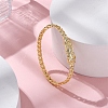 Rack Plating Brass Micro Pave Cubic Zirconia Hinged Bangles BJEW-H624-04G-3