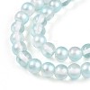 Baking Paint Transparent Glass Beads Strands DGLA-N011-6mm-05-3