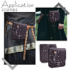 Rectangle PU Leather Medieval Waist Belt Bag with 2Pcs Glass Potion Bottles AJEW-WH0696-575A-5