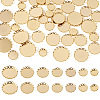 60Pcs 6 Style 304 Stainless Steel Cabochon Settings STAS-CD0001-11-1