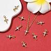 SHEGRACE Brass Micro Pave Clear Cubic Zirconia Pendants XGRQ2O697-453G-5
