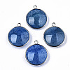 Natural Crackle Agate Pendants G-N326-87A-07-1