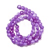 Natural Dyed White Jade Beads Strands G-C179-A6mm-03-3