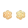 304 Stainless Steel Stud Earrings EJEW-M098-01C-G-1