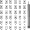 Letter & Number Alloy Leather Stamping Tool Sets TOOL-WH20012-002A-1