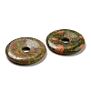 Natural Unakite Pendants G-P532-01A-18-2