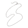 304 Stainless Steel Twisted Chain Paperclip Chain Necklaces NJEW-JN05781-01-5