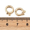 Brass Ring Twister Clasps KK-P310-01G-3