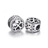 Hollow 925 Sterling Silver European Beads OPDL-L017-074TAS-2