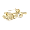 Alloy Enamel Flower Pin Brooch for Women JEWB-M045-03LG-2