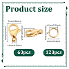 304 Stainless Steel Lobster Claw Clasps STAS-PH0019-54G-2